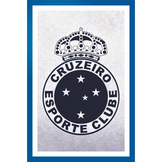 Placa Quadro Decorativo Cruzeiro Mafia Azul Zeiro maior de minas de MDF 6mm (Não empena com tempo) 20x28cm Impressão Direta 35