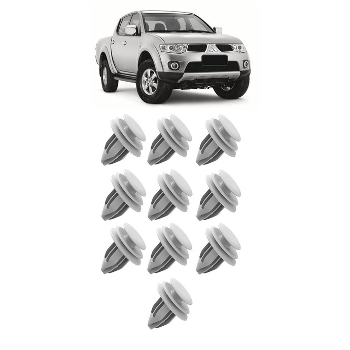 Kit 10 Grampo Presilha Fixador Forro da Porta L200 2005 a 2020