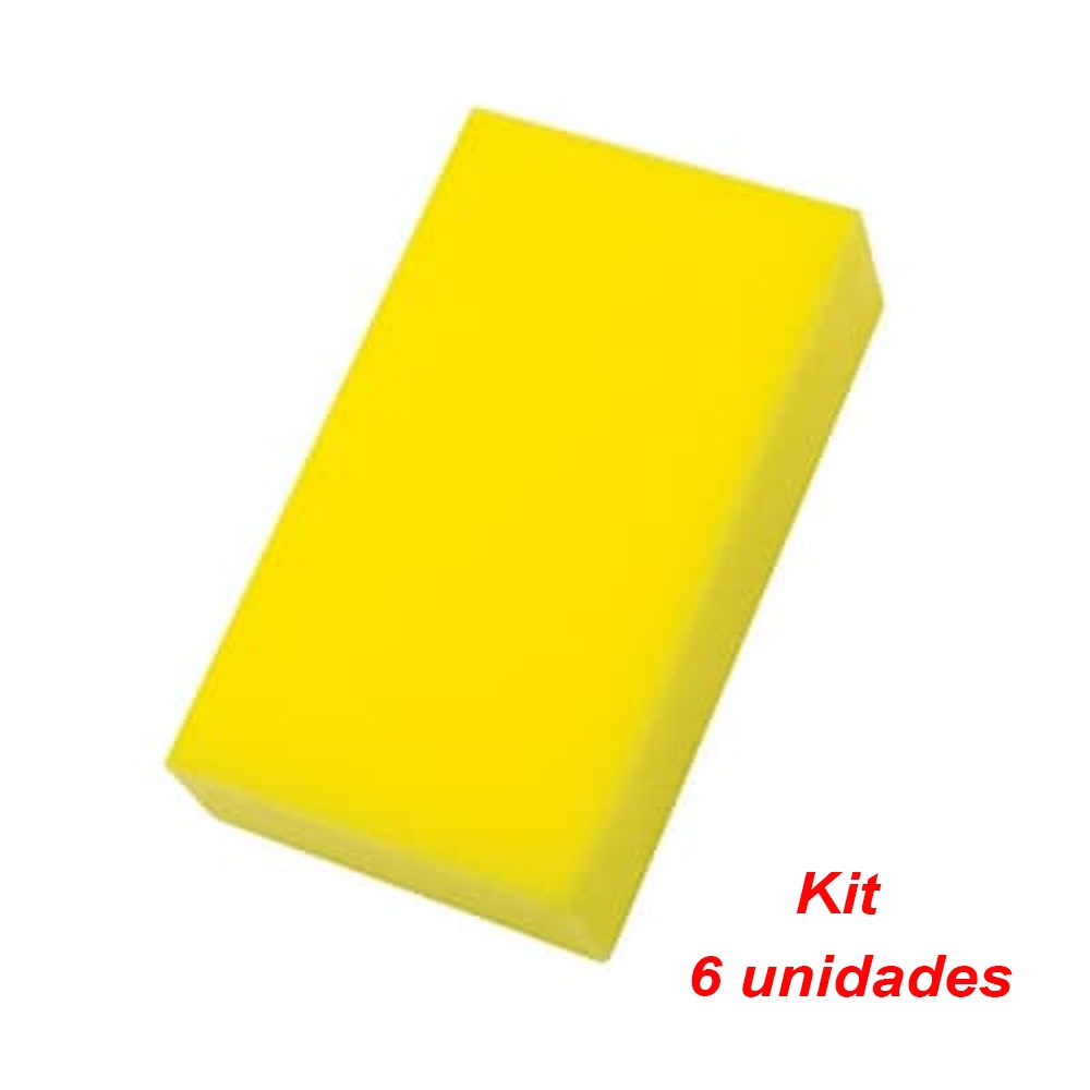 Bloco De Espuma Rejunte Parede Pedreiro Acabamento Multiuso Kit com 6 unidades