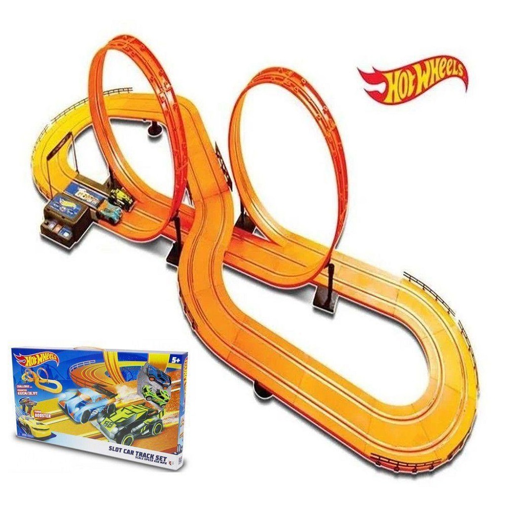 Pista Autorama Hot Wheels Slot Car Track Set Deluxe 2 Carros 632 Cm