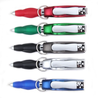 Mini Caneta esferográficas E Chaveiro Cortador De Unhas 3 In 1 Multifuncional
