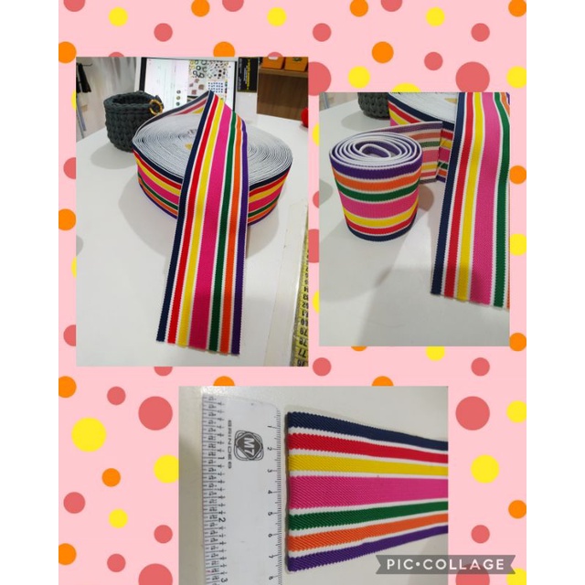 Elástico Colorido Largo em Oferta na Shopee