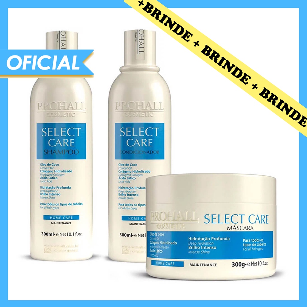 Prohall Cosmetic kit Manutenção Pós Progressiva Select Care 300ml/g