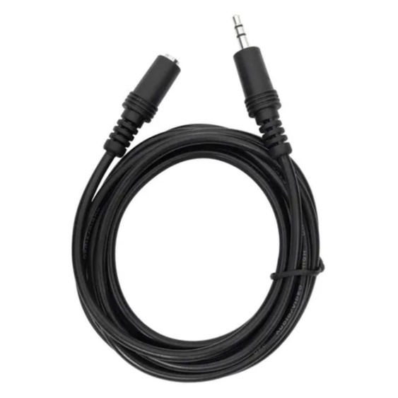 Cabo Extensor P2 Fone Áudio 3.5mm Estéreo 5 Mts Resistente