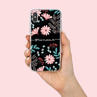 Capa Capinha de Celular Floral Rosa