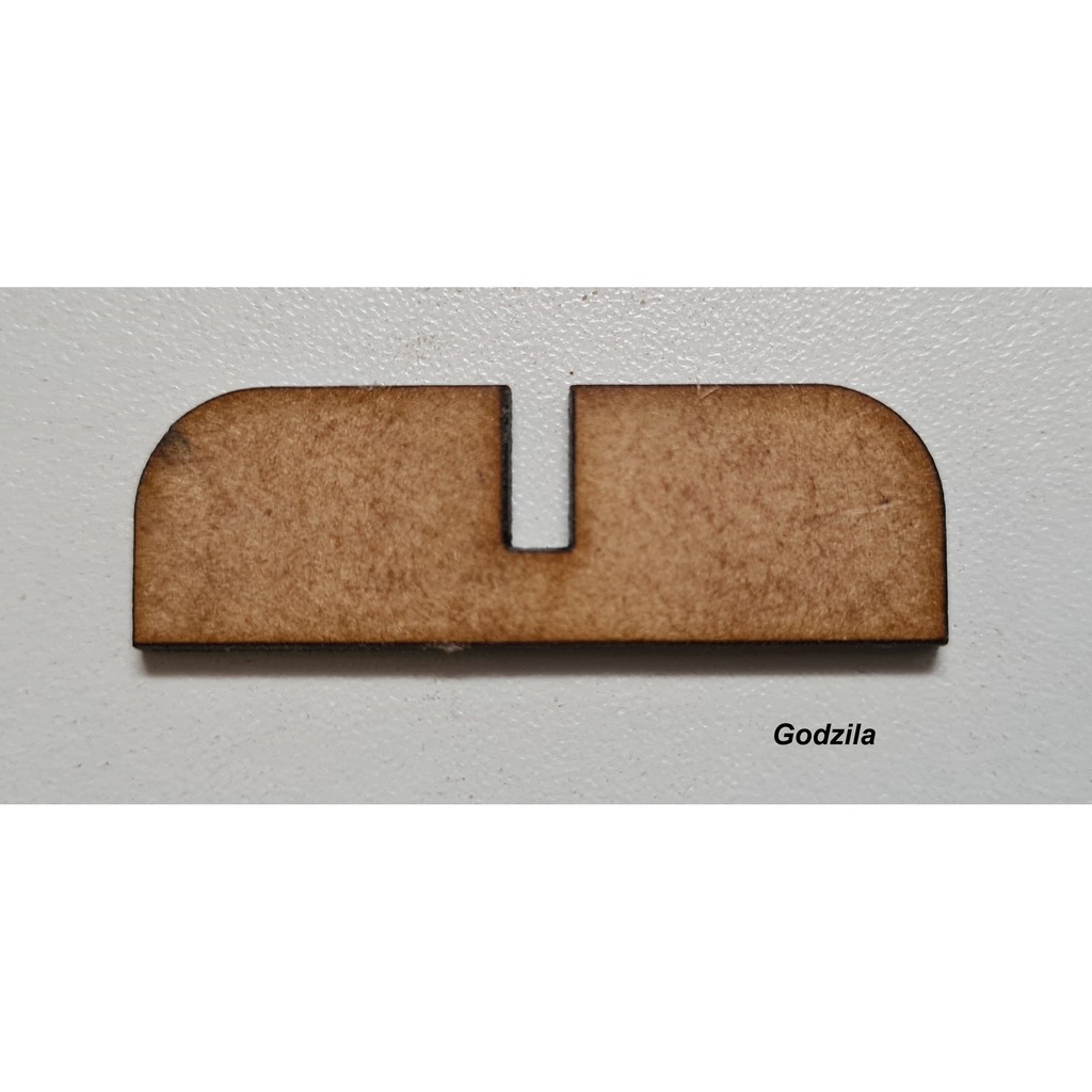 Suportes para display placas 1,5x4,5cm 3mm de espessura e encaixe 3mm