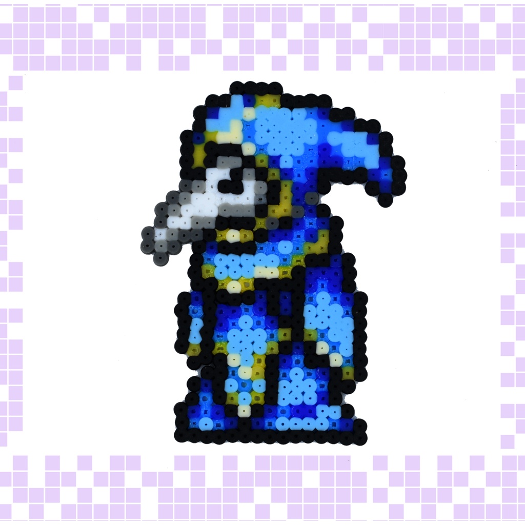 Terraria Cultista Lunático Lunatic Cultist Chaveiro, Imã, Broche ou Figura Pixel Art - Perler Bead