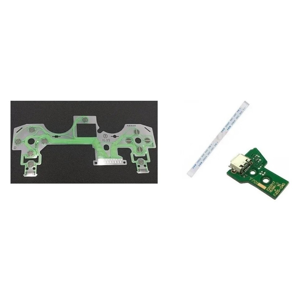 Película Condutiva Controle Ps4 Placa Usb Flat 12 vias Jds Jdm 040