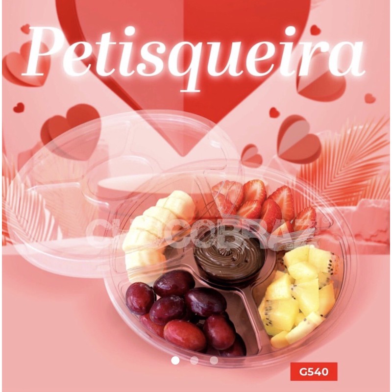 50 Petisqueira Descartável Fundi Fondue  Petisco G540 ( Chocobraz )