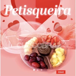 10 ~50 Petisqueira Descartável Fundi Fondue Frios Petisco G540 ( Chocobraz ) (CHOCO)