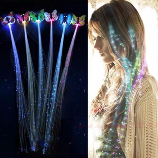 Cabelo que brilha No Escuro com led Que Brilha No escuro / enfeite de Cabelo / Brinquedo criativo led Para Meninas
