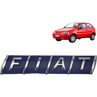 Letreiro (fiat) Porta Mala Fiat Palio 1995 1996 1997 1998 1999 2000 Azul em Oferta na Shopee