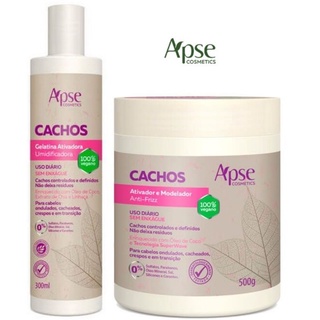 Kit Cachos APSE - Ativador e Modelador 500g e Gelatina 300ml