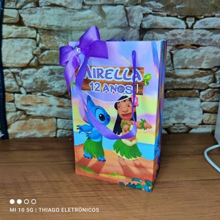 10 Sacolinhas Personalizadas (LILO E STITCH)