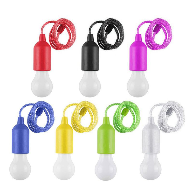 Lâmpada Portátil de Led Criativa De Pendurar a Pilha  Colorida Com Cordão em Oferta na Shopee