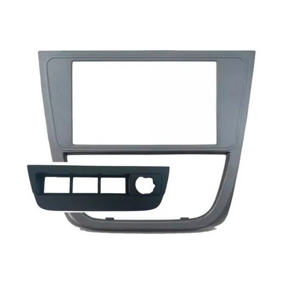 Moldura 2 Din VW G5 Gol, Saveiro, Voyage Suporte 4 Botões - Grafite