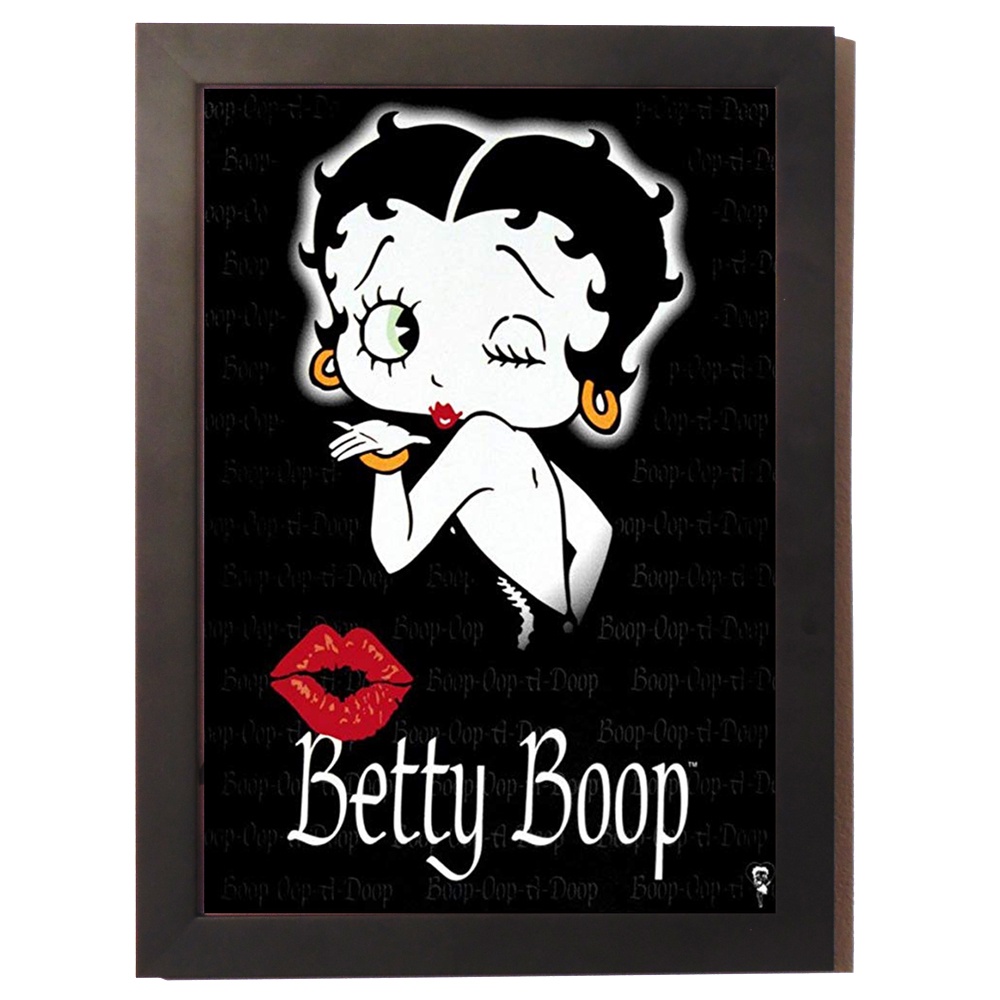 Quadro Poster Com Moldura Betty Boop Vintage Pin Up Moda Vintage, Decoração Retrô