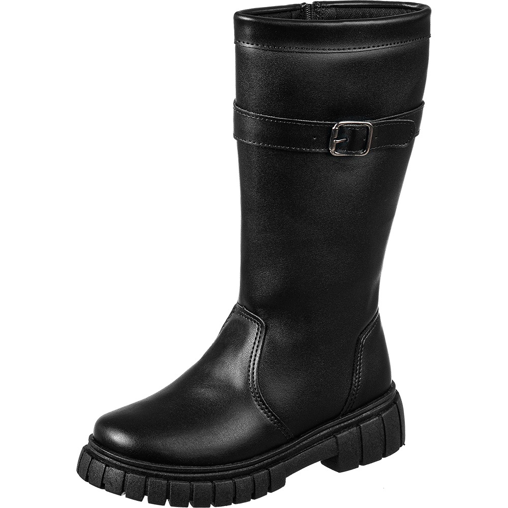 Bota Montaria GiGiL Teen Infantil Coturno Feminino Meninas Cano Alto Confortável Moda Atua...