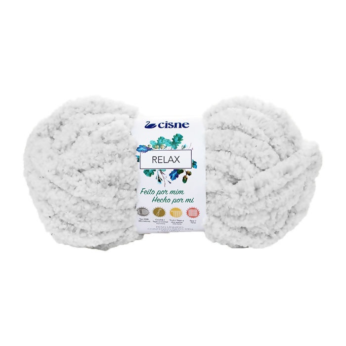 Fio Lã Relax Cisne 100g - Cor 00030 Mescla Cinza