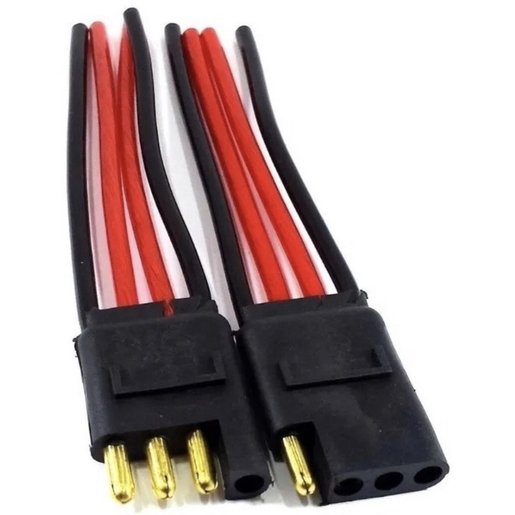 Kit Chicote 4 Vias + Chicote 2 Vias Com Fio De 4,0mm