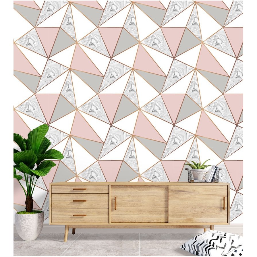 Papel De Parede Zara Mármore Rose Gold Auto Colante 2,50 mts