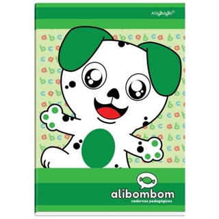 CADERNO ALIBOMBOM PAUTA NUMERADA 123 CAPA FLEXÍVEL VERDE 60 Fls em Oferta na Shopee