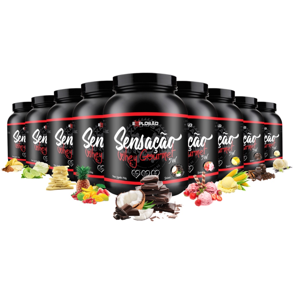 Sensação Best Whey Grego 3w Vários Sabores Gourmet Explosão Nutrition