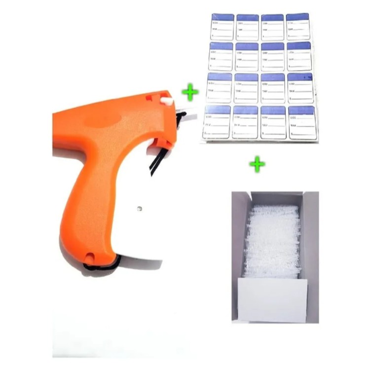Kit Aplicador Tag + 1000 Etiqueta + 1000 Pins Para Roupa em Oferta na Shopee