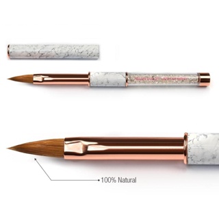 Pincel Natural Para Alongamento de Unhas Acrilicas Acrigel Marmorizado HC 100% Kolinsky em Oferta na Shopee