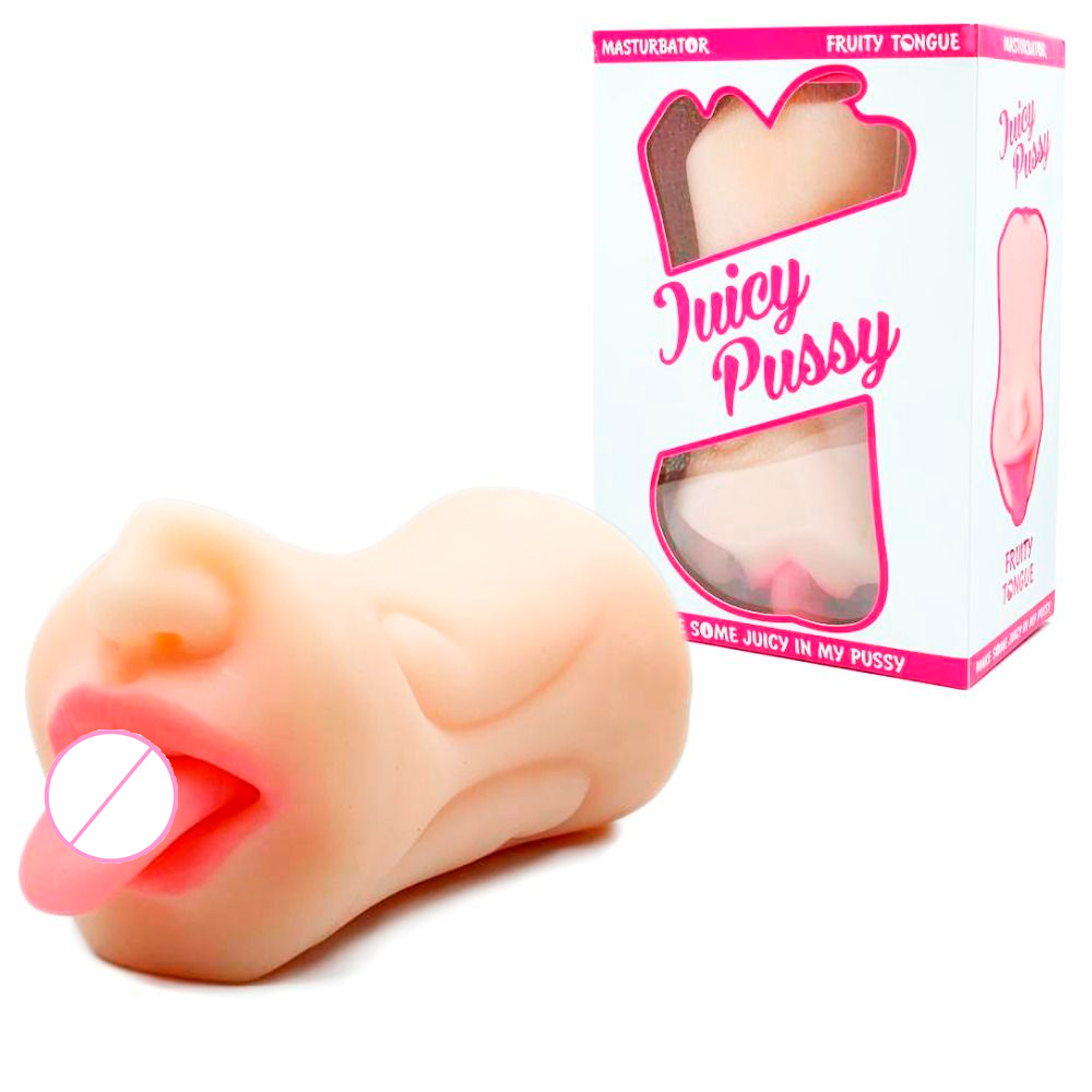 Masturbador JUICY PUSSY Silicone Lingua-893019-GOZZE SEX SHOP