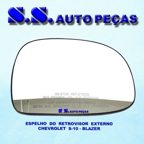 Espelho Lente Retrovisor com base S10 S-10 S 10 Blazer