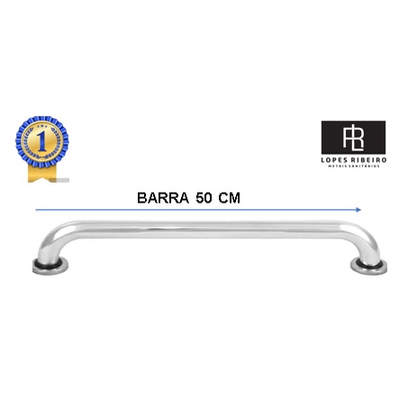 barra de apoio para banheiro - barra de segurança para banheiro 50 CM
