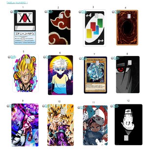 1.unidade Película Protetora Personalizado para Cartão Bancário de Crédito e Débito animes