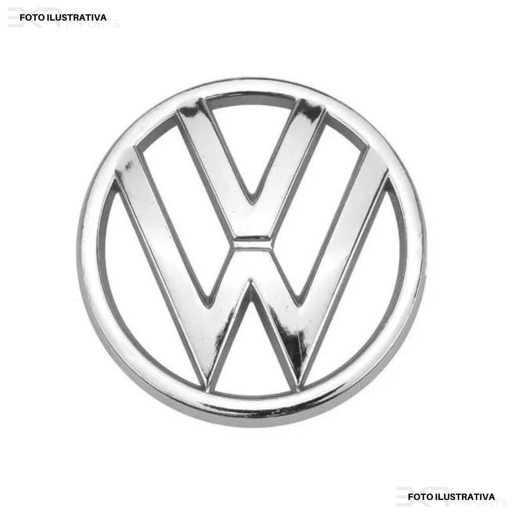 EMBLEMA LOGO GRADE VW CROM GOL VOYAGE SAVEIRO G6/7/8 POLO 12/15 em Oferta na Shopee