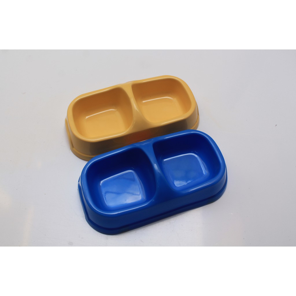 Comedouros Bebedouro Duplo 400ml Plástico Resistente Pet Cães OPT51070 Tigela Cachorro