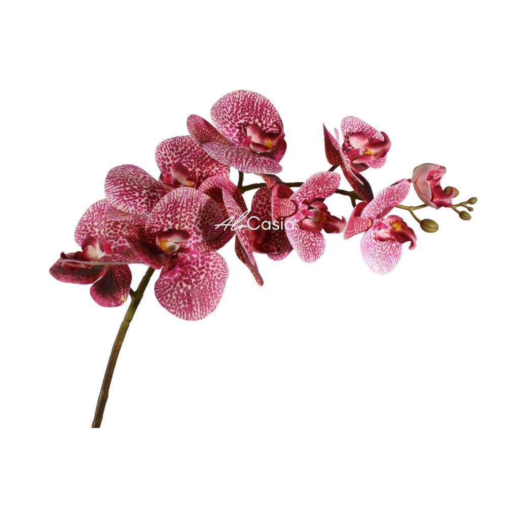 Haste de Orquídea Artificial 9 flores 97cm Pink com Pintas | Shopee Brasil