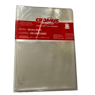 Saco Transparente Incolor 30x44cm Pacote Com 100unidades Cromus em Oferta na Shopee
