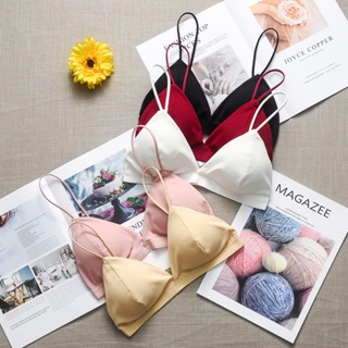 Sutiã De Renda Sem Costura Push-Up Triangular Sexy Roupa Íntima Fina em Oferta na Shopee