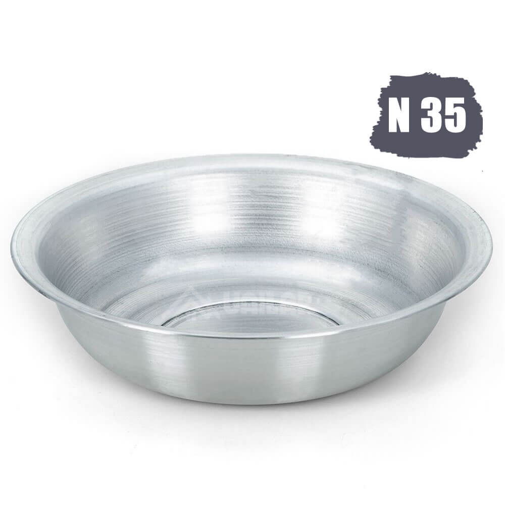 Bacia Multiuso Media 35 Cm Cuba Aluminio Reforcado Pro com orla