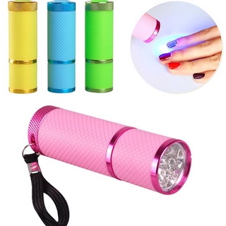 Mini Lanterna Portátil Led Ultra Violeta Seca Unha Gel Uv 9w