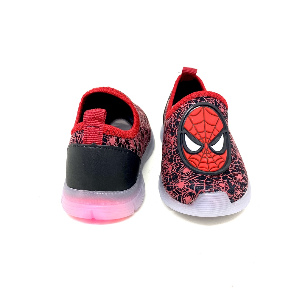 Tenis Spider Herois Preto Vermelho Aranha Luz em Oferta na Shopee
