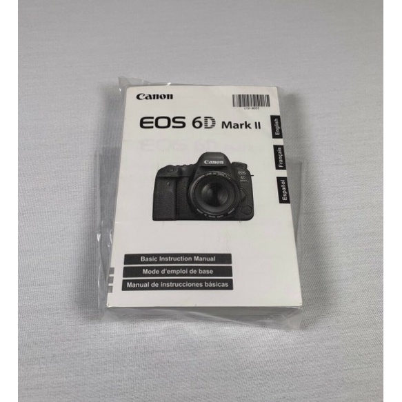 Manual Original CANON EOS 6D MARK II | Shopee Brasil