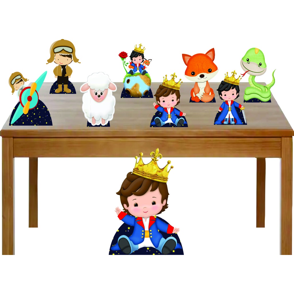 Kit Totens Display PEQUENO PRINCIPE COM BASE - Display para mesa e chão
