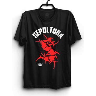 Camiseta Banda Heavy Metal rock Sepultura 100% algodão