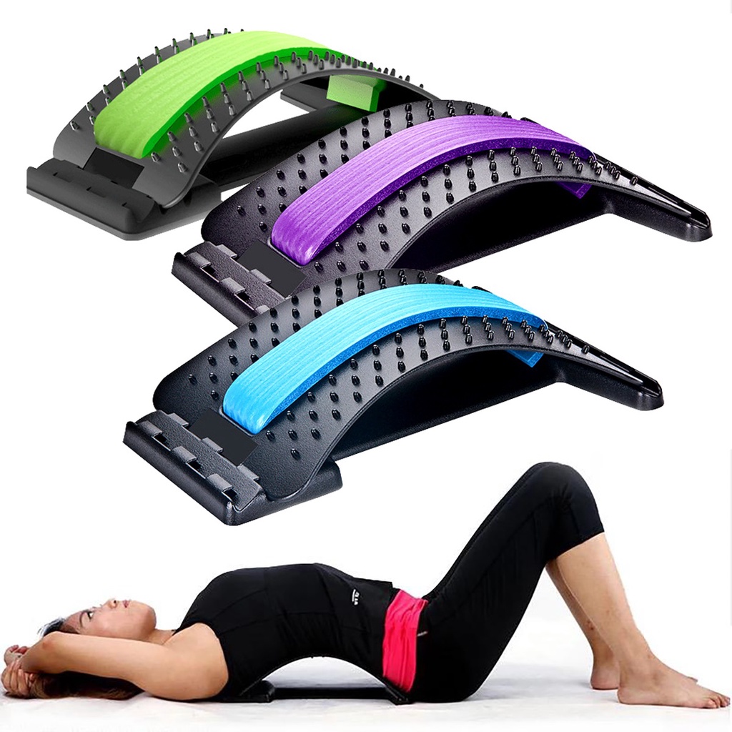 Apoio Encosto Coluna Lombar Massageador Para Alívio Postura 3 Níveis