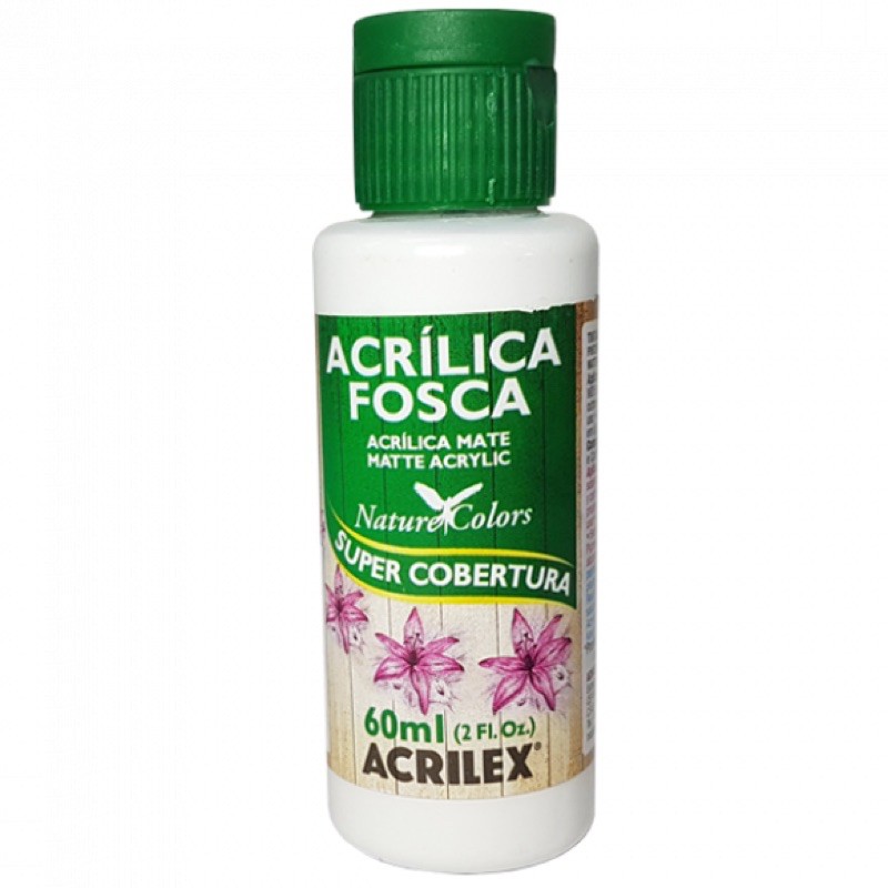 TInta Nature colors 60ml cor branca em Oferta na Shopee