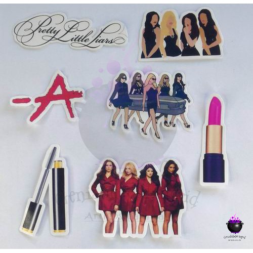 Adesivo Pretty Little Liars - PLL - kit com 7 adesivos | Shopee Brasil