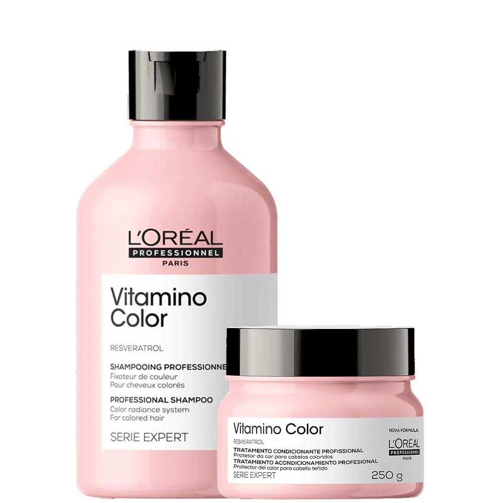 Kit Shampoo e Máscara Loréal Vitamino Color Home Care Shopee Brasil