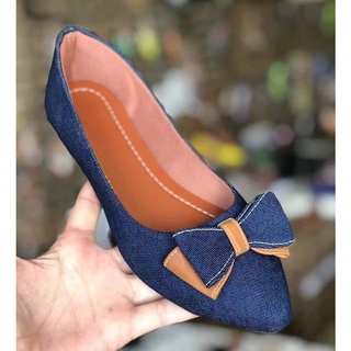 Sapatilha Bico fino jeans