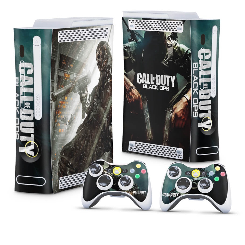 Skin Xbox 360 Fat Arcade Adesivo - Call Of Duty Black Ops